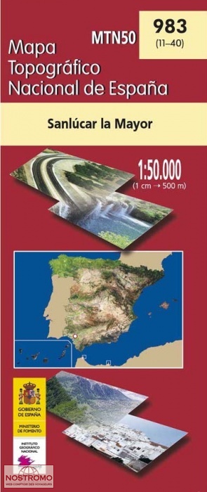 0983 SANLÚCAR LA MAYOR | carte topographique CNIG
