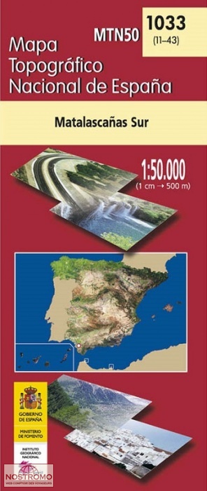 1033 MATALASCAÑAS SUR | carte topographique CNIG