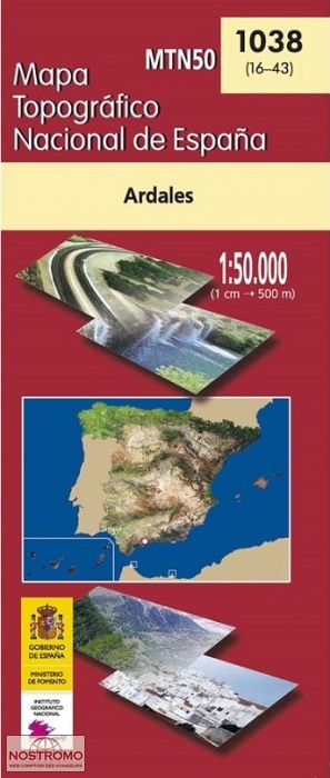 1038 ARDALES | carte topographique CNIG