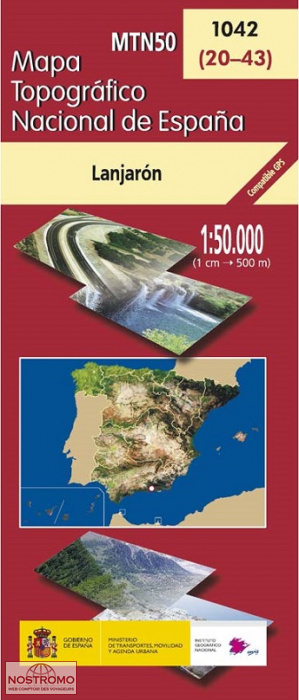 1042 LANJARÓN | carte topographique CNIG