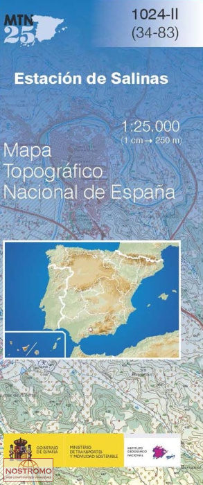 1024-2 ESTACIÓN DE SALINAS | carte topographique CNIG