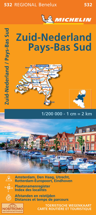 532 NETHERLANDS SOUTH | Michelin road map