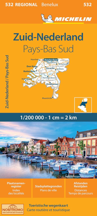 532 NETHERLANDS SOUTH | Michelin road map