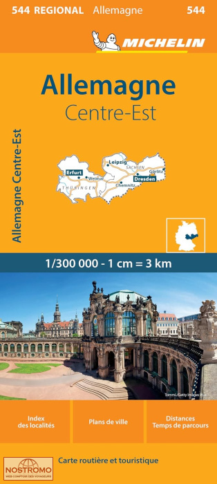 544 GERMANY CENTRAL EAST | Michelin road map