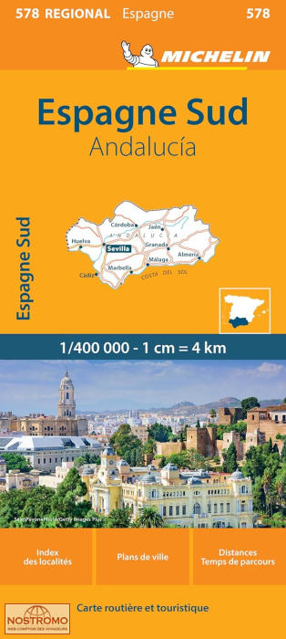 578 SOUTH SPAIN - ANDALUSIA | Michelin road map