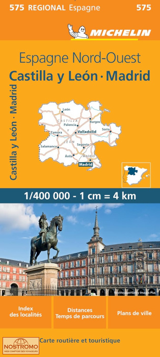 575 NORTHWEST SPAIN - CASTILE & LEÓN-MADRID | Michelin road map