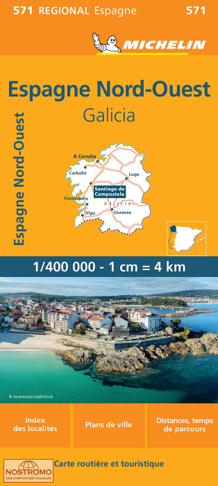571 SPAIN NORTHWEST -  GALICIA | Michelin road map