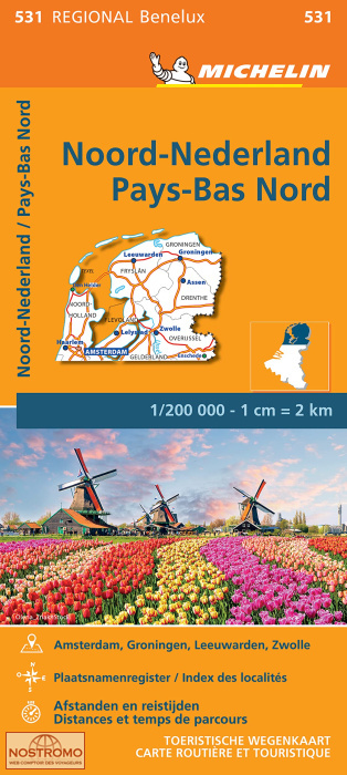 531 NETHERLANDS NORTH | Michelin road map