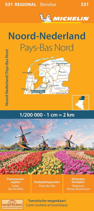 531 NETHERLANDS NORTH | Michelin road map