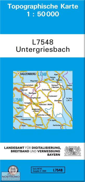 L7548 UNTERGRIESBACH | carte topographique LDBV