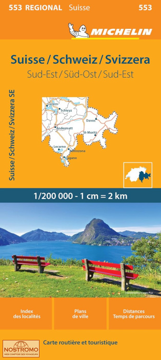 553 SWITZERLAND SOUTHEAST | Michelin road map