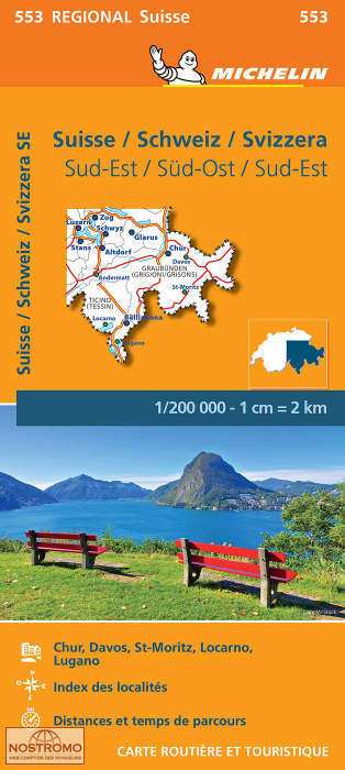553 SWITZERLAND SOUTHEAST | Michelin road map