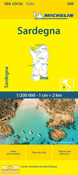 366 SARDAIGNE | carte routière Michelin