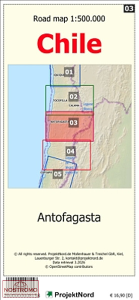 03 ANTOFAGASTA | carte topographique Projektnord