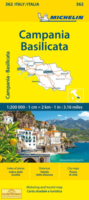362 CAMPANIA - BASILICATA | Michelin road map