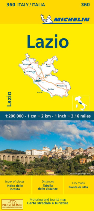 360 LATIUM | carte routière Michelin