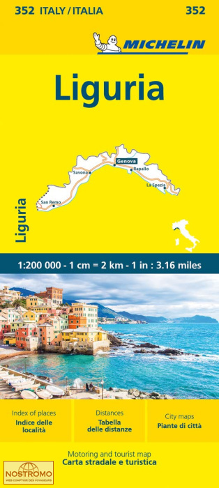352 LIGURIE | carte routière Michelin
