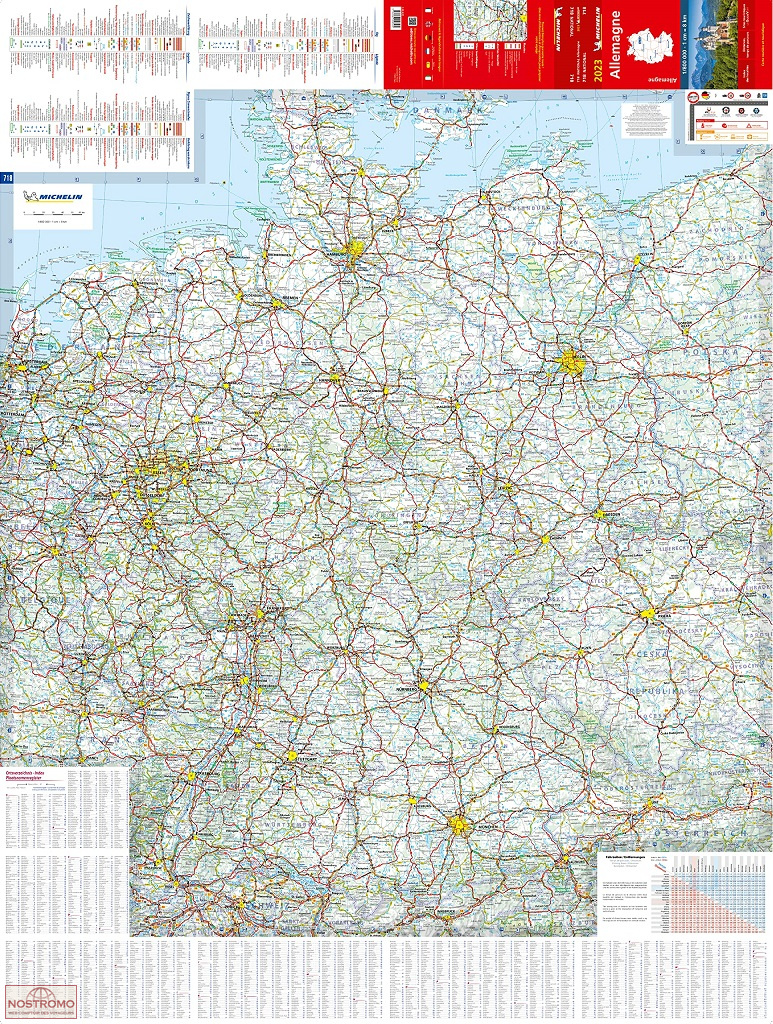 ALLEMAGNE 718 Carte Routi re Michelin Nostromoweb
