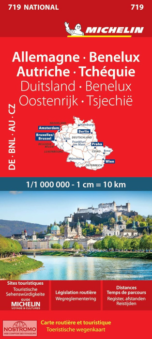 GERMANY - BENELUX - AUSTRIA - CZECH REP. 719 | Michelin road map