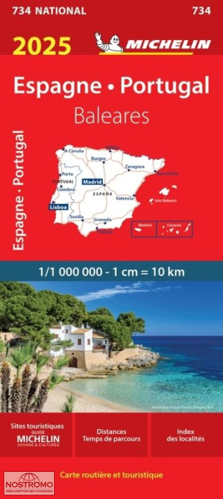 ESPAGNE - PORTUGAL 734 | carte routière Michelin