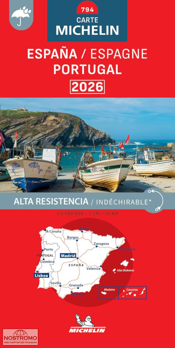 SPAIN - PORTUGAL 794 | Michelin road map