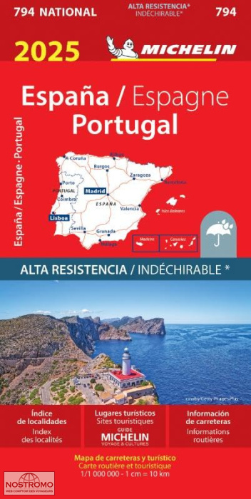ESPAGNE - PORTUGAL 794 | carte routière Michelin