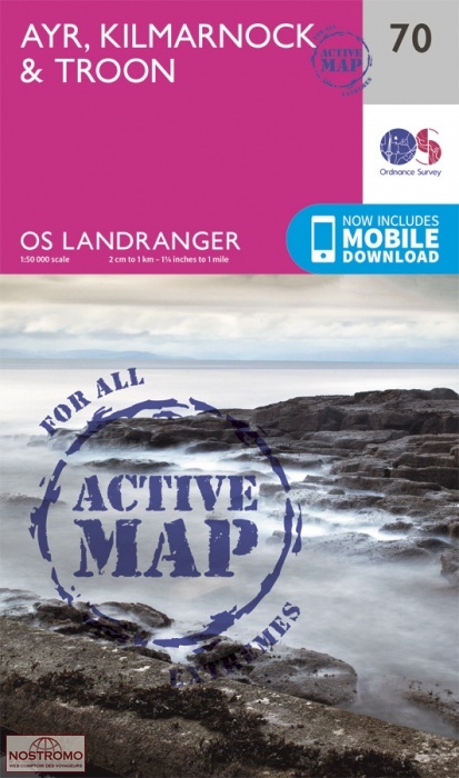 070 AYR, KILMARNOCK & TROON | OS hiking map