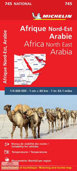 AFRIQUE NORD-EST - ARABIE 745 | carte routière Michelin