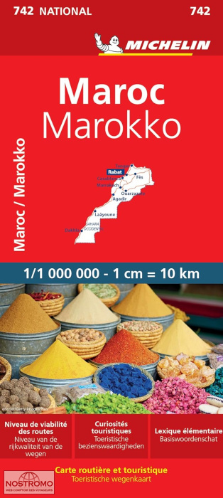 MOROCCO 742 | Michelin road map