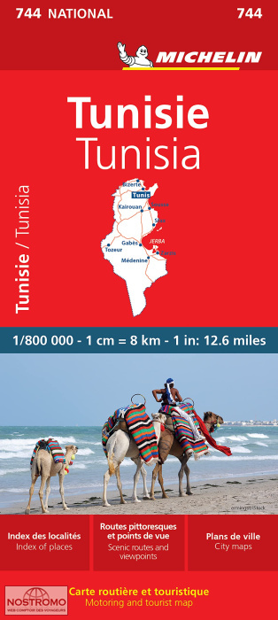 TUNISIE 744 | carte routière Michelin