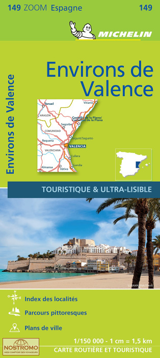 149 ENVIRONS DE VALENCE | carte routière Michelin