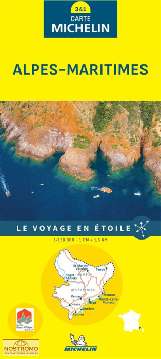 341 ALPES-MARITIMES | Michelin road map