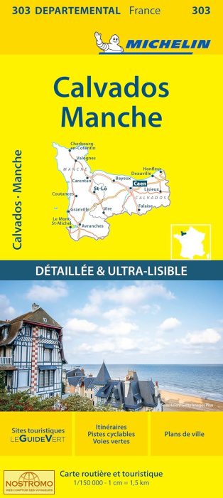303 CALVADOS - MANCHE | Michelin road map