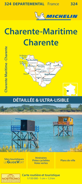 324 CHARENTE - CHARENTE-MARITIME | Michelin road map