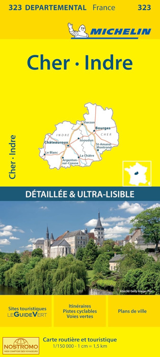 323 CHER - INDRE | Michelin road map