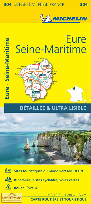 304 EURE - SEINE-MARITIME | Michelin road map