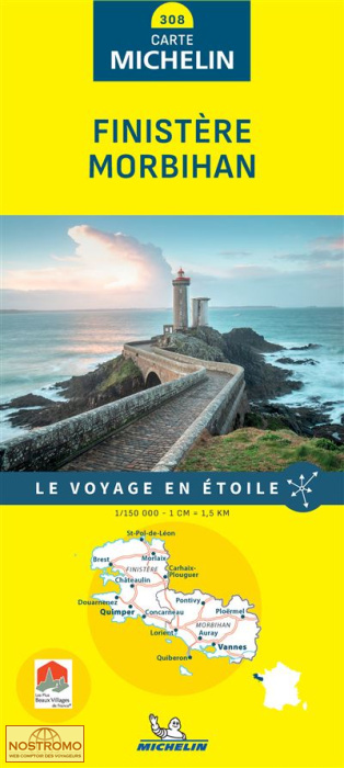 308 FINISTÈRE - MORBIHAN | Michelin road map