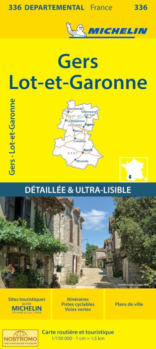 336 GERS - LOT-ET-GARONNE | Michelin road map