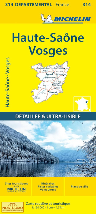 314 HAUTE-SAÔNE - VOSGES | carte routière Michelin