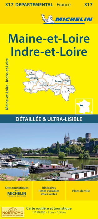 317 INDRE-ET-LOIRE - MAINE-ET-LOIRE | Michelin road map