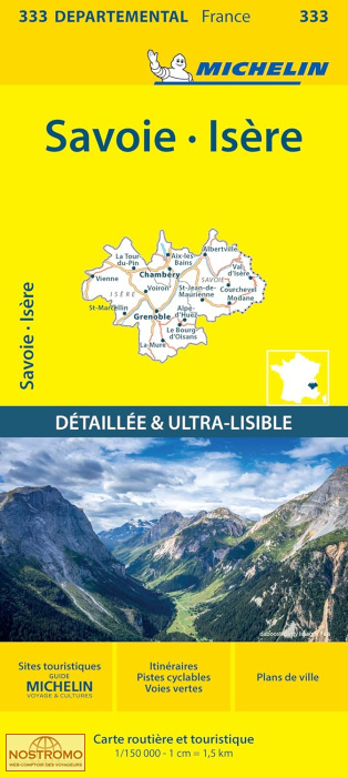 333 ISÈRE - SAVOIE | Michelin road map
