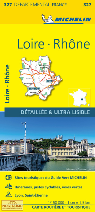 327 LOIRE - RHÔNE | carte routière Michelin
