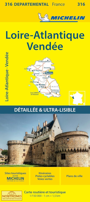316 LOIRE-ATLANTIQUE - VENDÉE | Michelin road map
