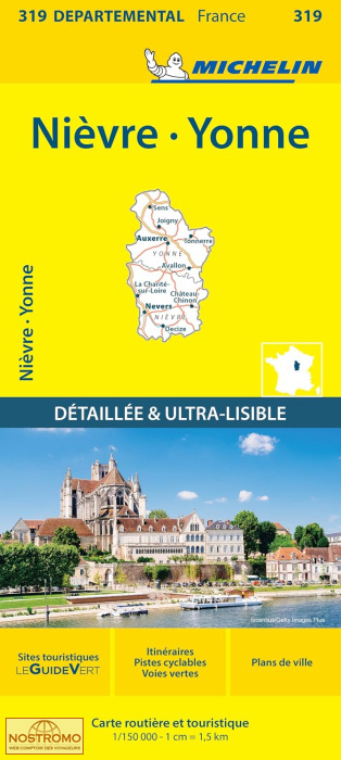 319 NIÈVRE - YONNE | Michelin road map