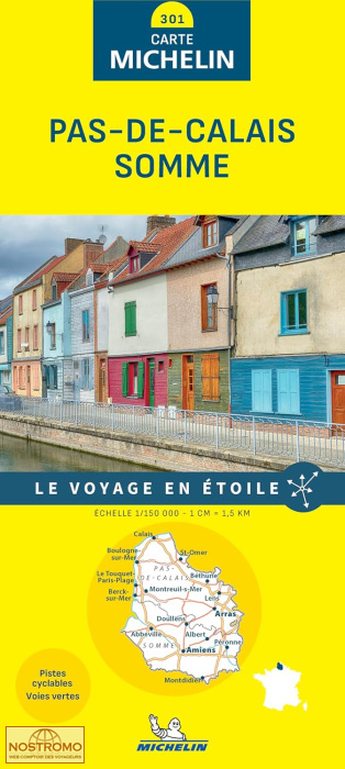 301 PAS DE CALAIS - SOMME | carte routière Michelin