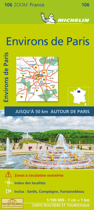 106 AROUND PARIS | Michelin road map