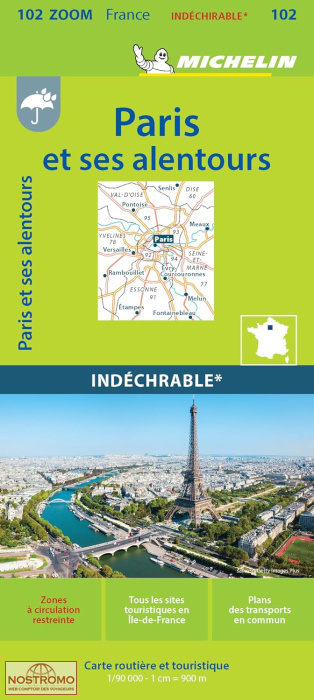102 PARIS ET SES ALENTOURS | carte routière Michelin