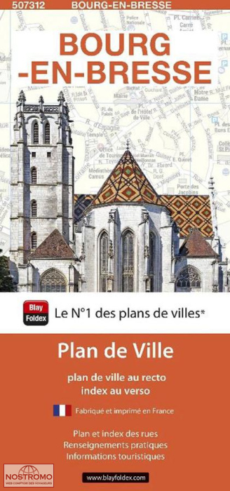 BOURG-EN-BRESSE | plan de ville Blay Foldex