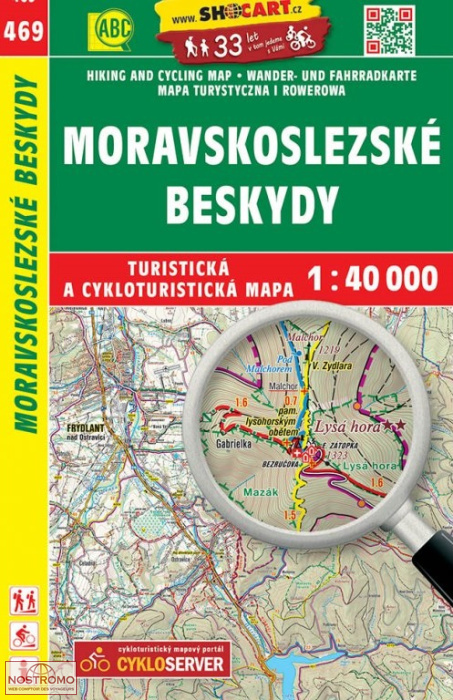 469 MORAVSKOSLEZSKÉ BESKYDY | Shocart hiking map