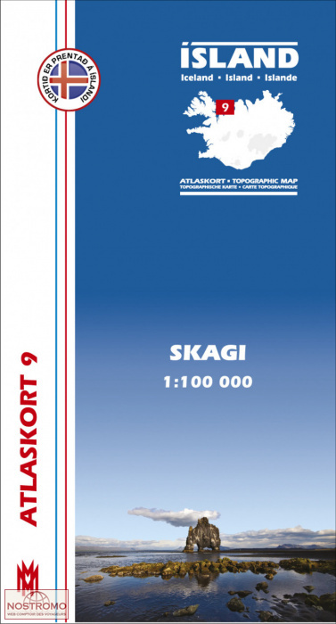 SKAGI 9 | hiking map Mal og Menning
